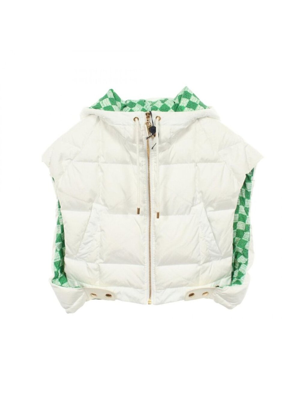 Louis Vuitton Down Jacket LV Match Hooded Nylon Leather Vest